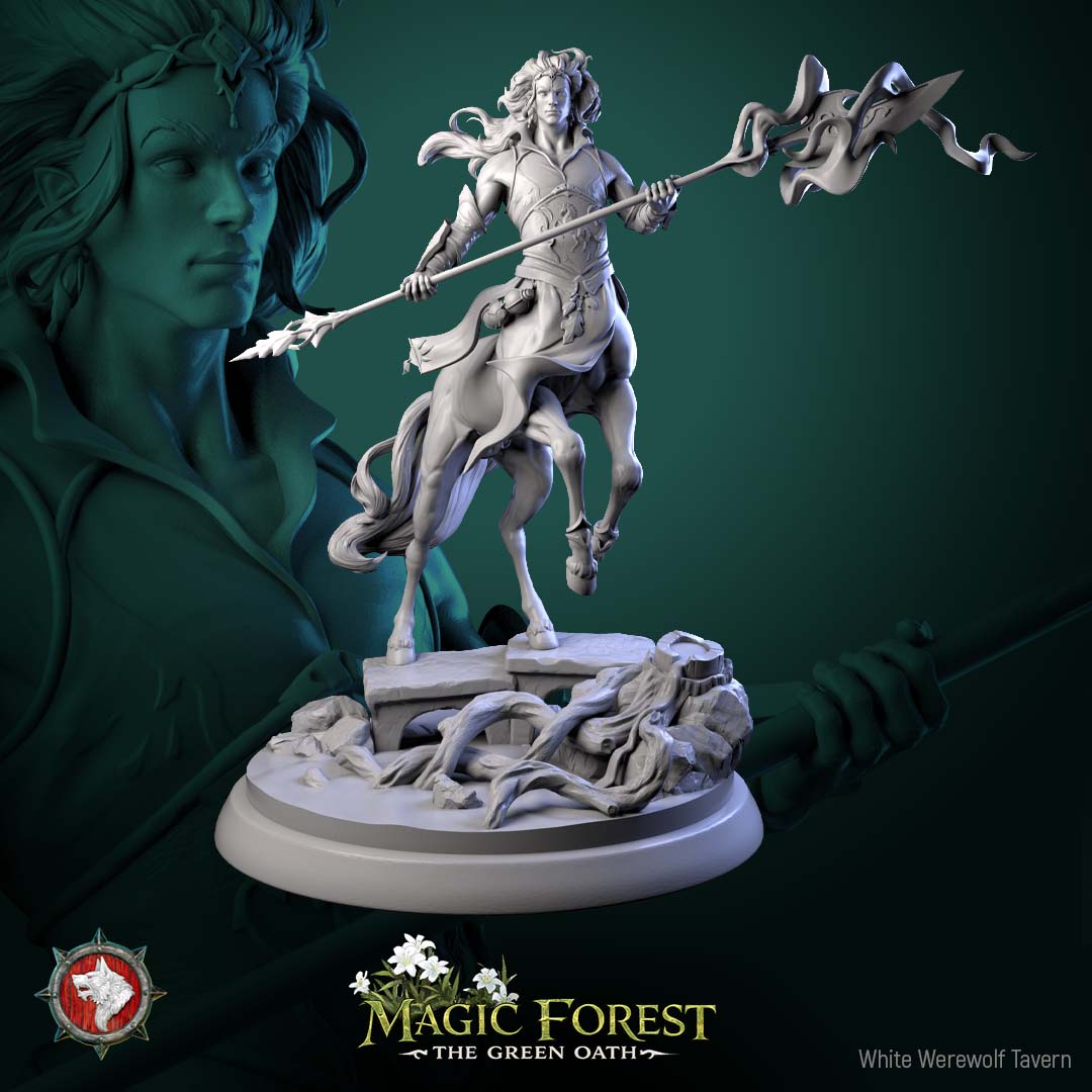 Torven Vinehoof – Centaur Druid – Magic Forest: The Green Oath – Miniature