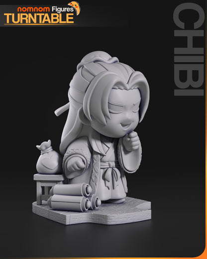 Chibi Jinshi chibi figure front view unpainted