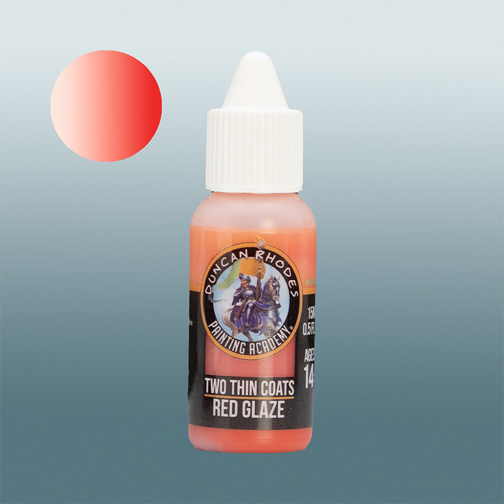 Two Thin Coats Glaze: Red Glaze