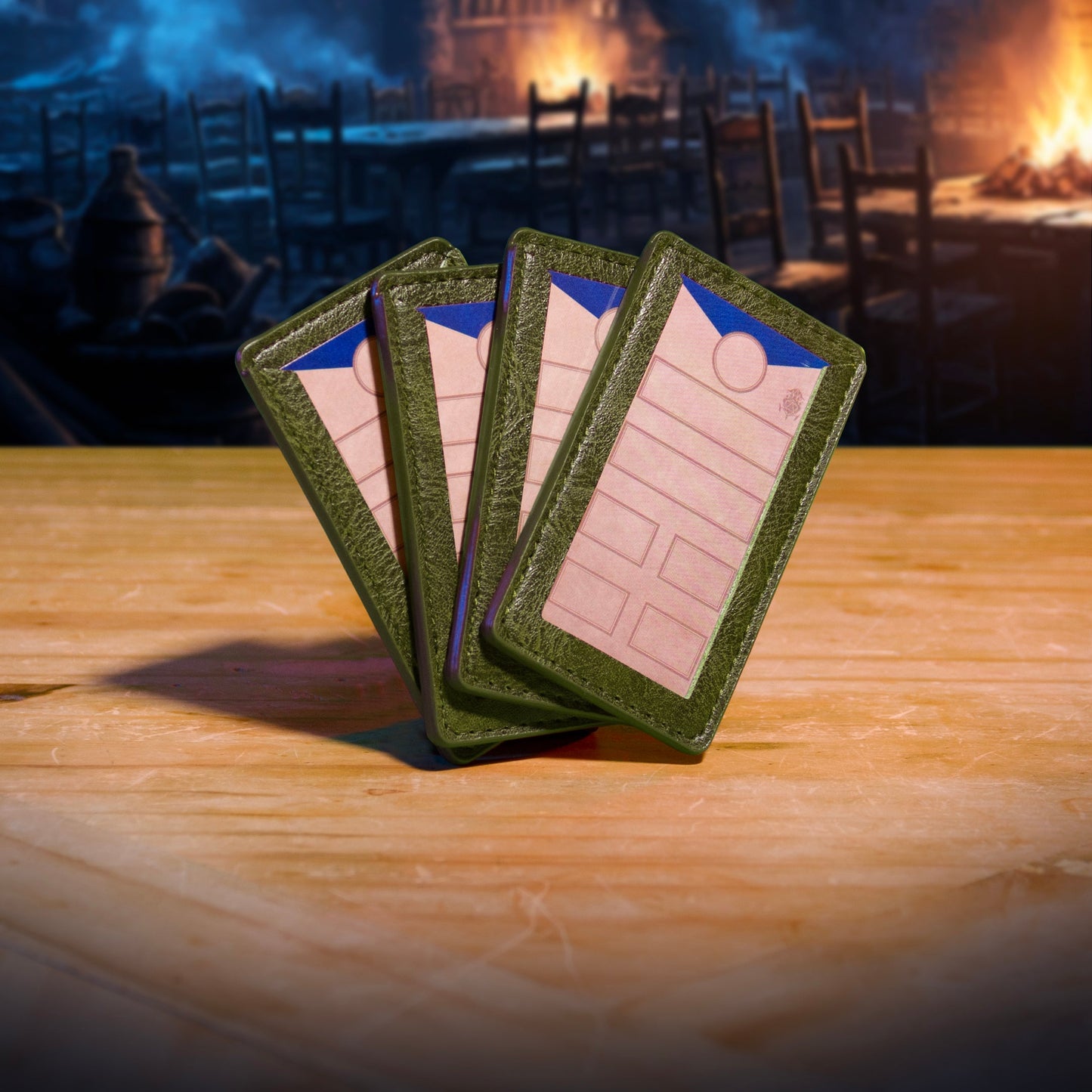 Initiative Trackers (Pack of 4) - Magnetic Turn Order Cards for D&D 5e and TTRPG Combat Management