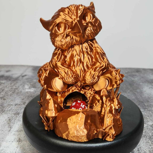 Baby Owlbear Dice Tower