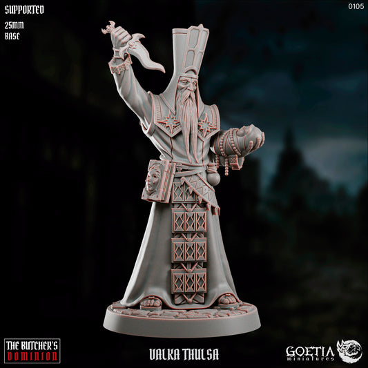 Valka Thulsa – Human Cult Priest – The Butcher’s Dominion Miniature