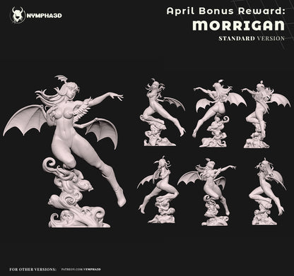 Morrigan Aensland succubus wings extended confident stance Darkstalkers collectible
