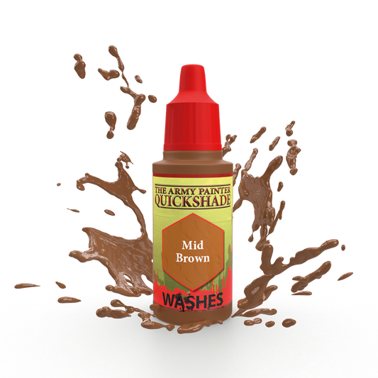 Army Painter Warpaints: Quick Shade - Mid Brown 18ml