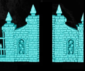 Graveyard of Sorrows Scatter Terrain (Gate, Tombstones, and Statue)