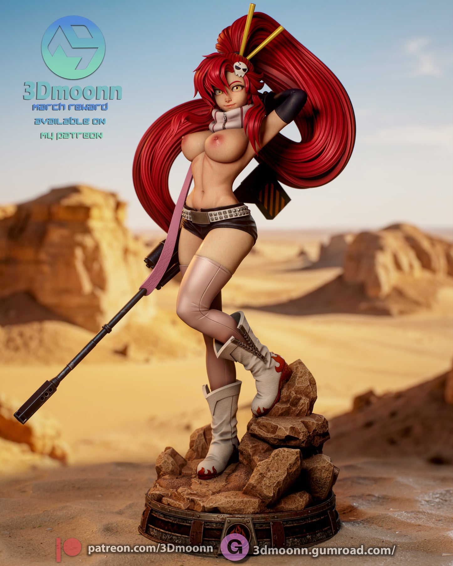 NSFW view of Yoko by 3D.Moonn