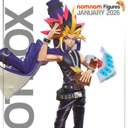 Yugi Muto 1:10 scale figure front view duelist pose cards duel disk