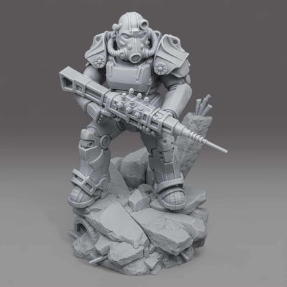 T-60 Armor - Fallout - 1:10 Scale, 75mm, Bust