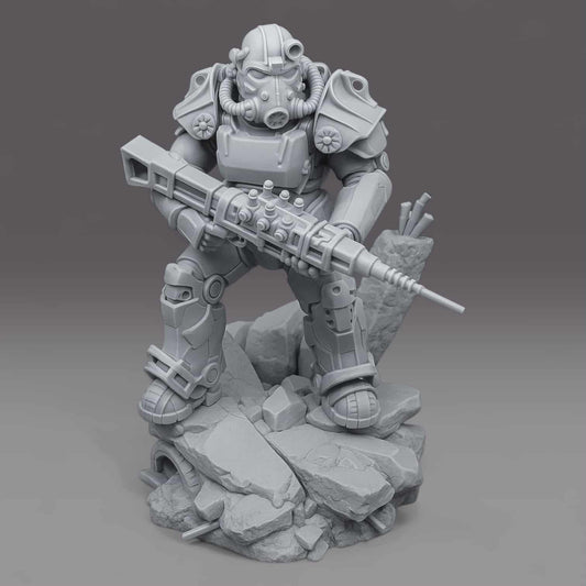 T-60 Armor - Fallout - 1:10 Scale, 75mm, Bust