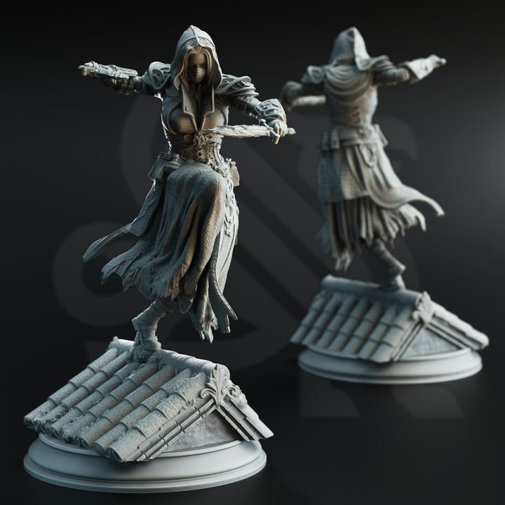 Air Genasi Soulknife Psionic Rogue - Karena - Dungeon Master Minis