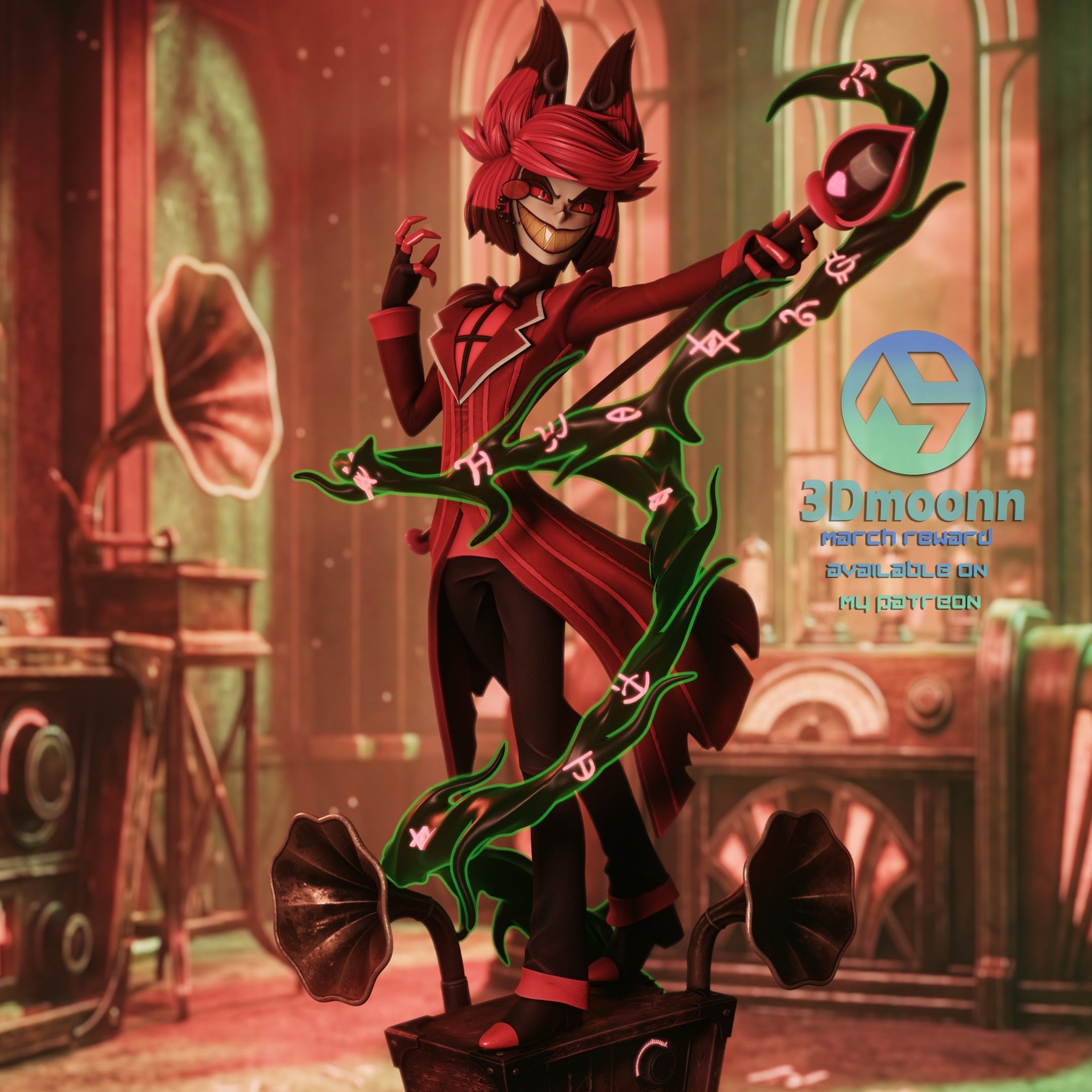 Alastor Hazbin Hotel 1:6 Scale Figure – Dungeon Master Minis