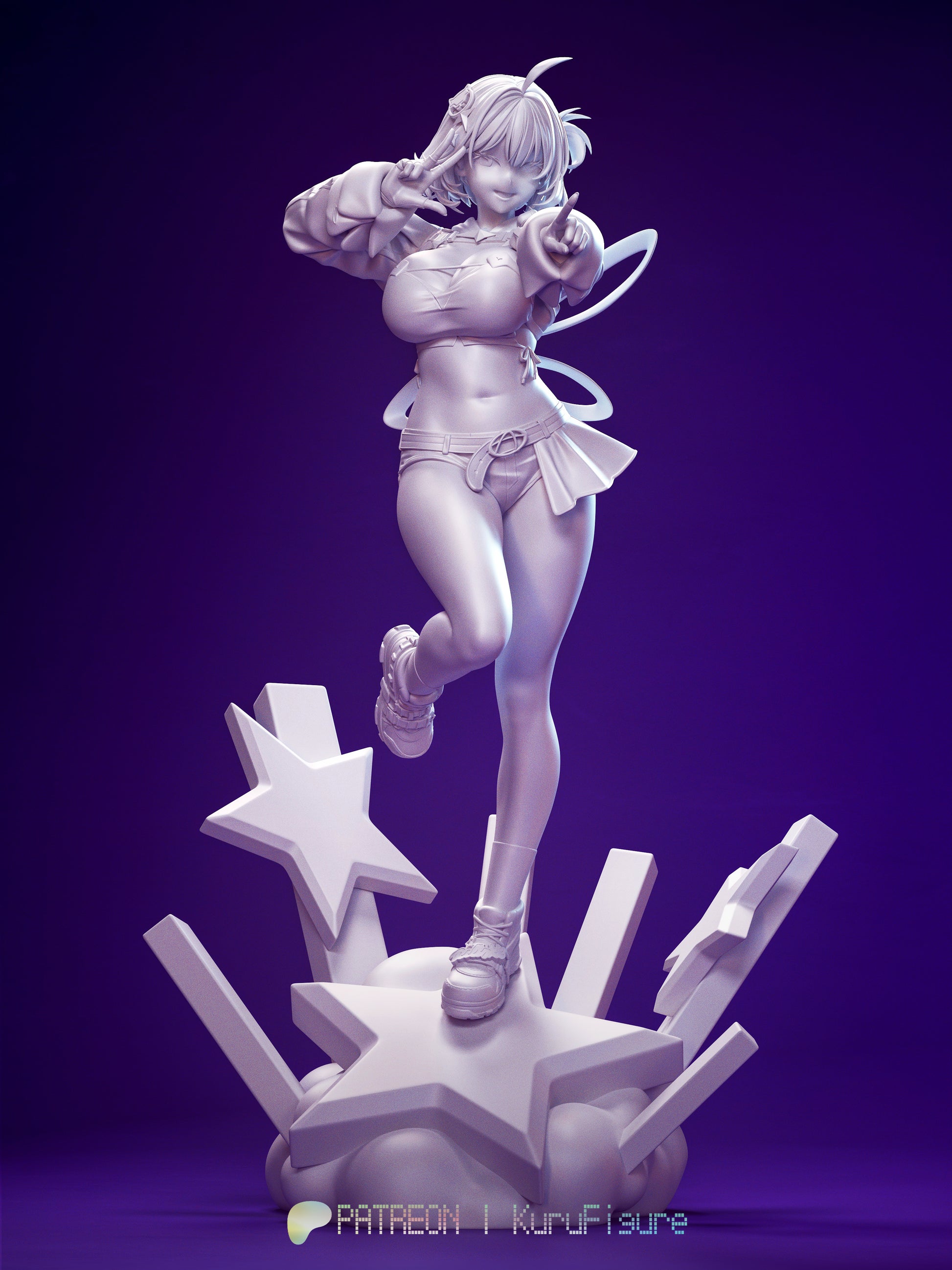 Anis Goddess of Victory Nikke 1-7 scale garage kit unpainted front view