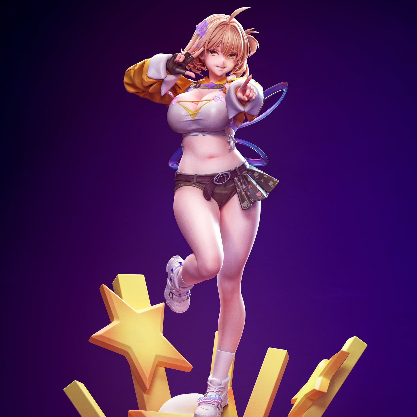 Anis Goddess of Victory Nikke 1-7 scale garage kit painted front view