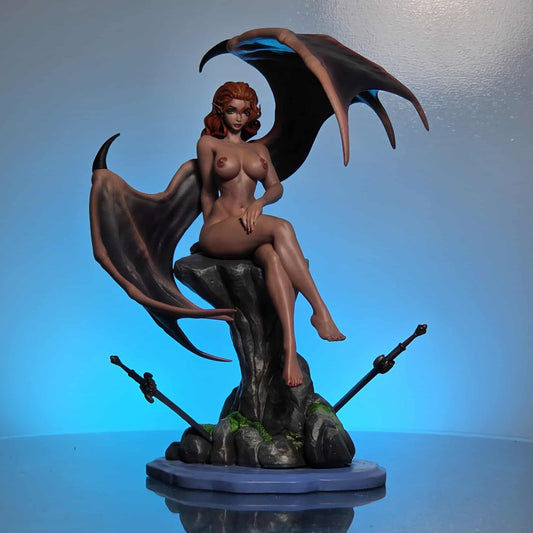 Succubus Izel Pinup (SFW/NSFW 18+) - 75mm, 120mm Scale