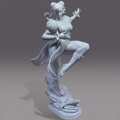 Chun-Li Pose 1 - Street Fighter (SFW/NSFW 18+ Only) - 1:6 Scale Figure