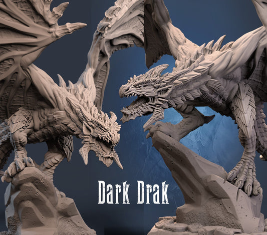 Dark Drak Wyvern - Dungeon Master Minis