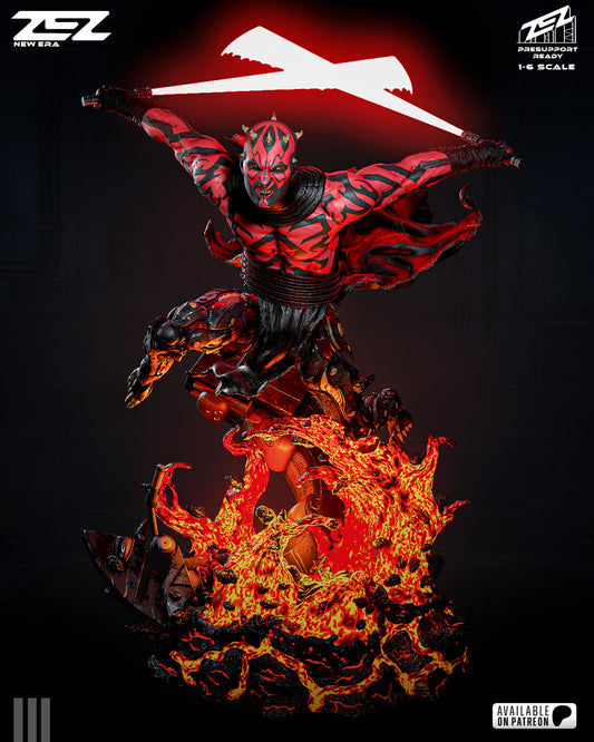 Darth Maul Star Wars Sith Lord 1-6 Scale Figure Painted Front View