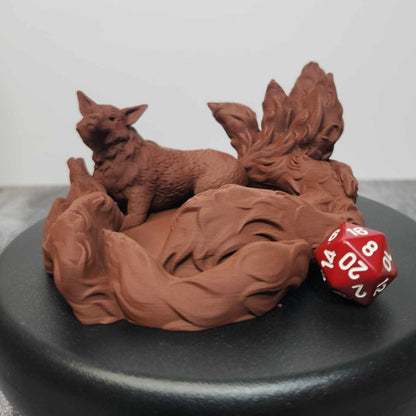 Kitsune Dice Rolling Tray