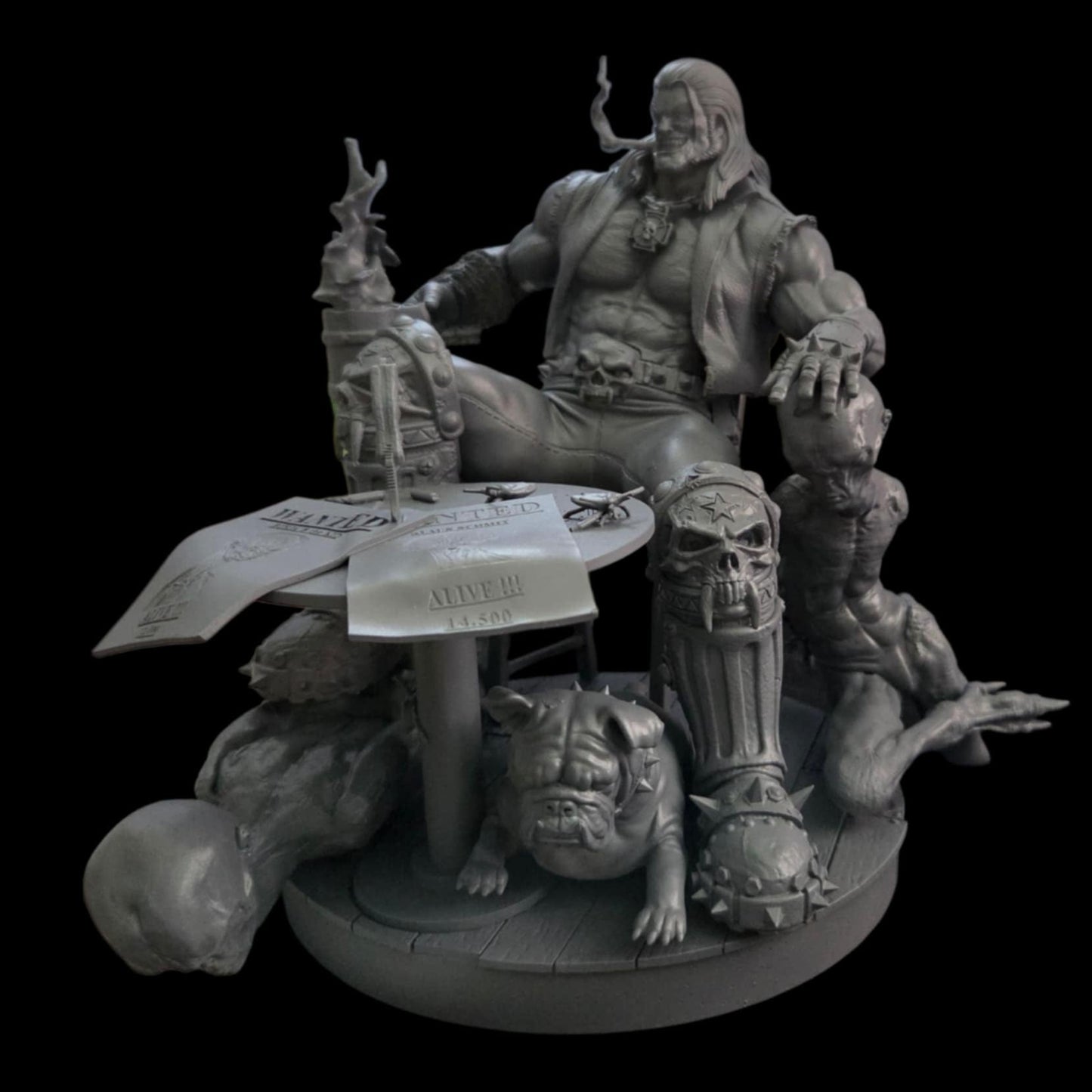 Lobo  - DC Comics  - 1:8 Scale Figure & Bust