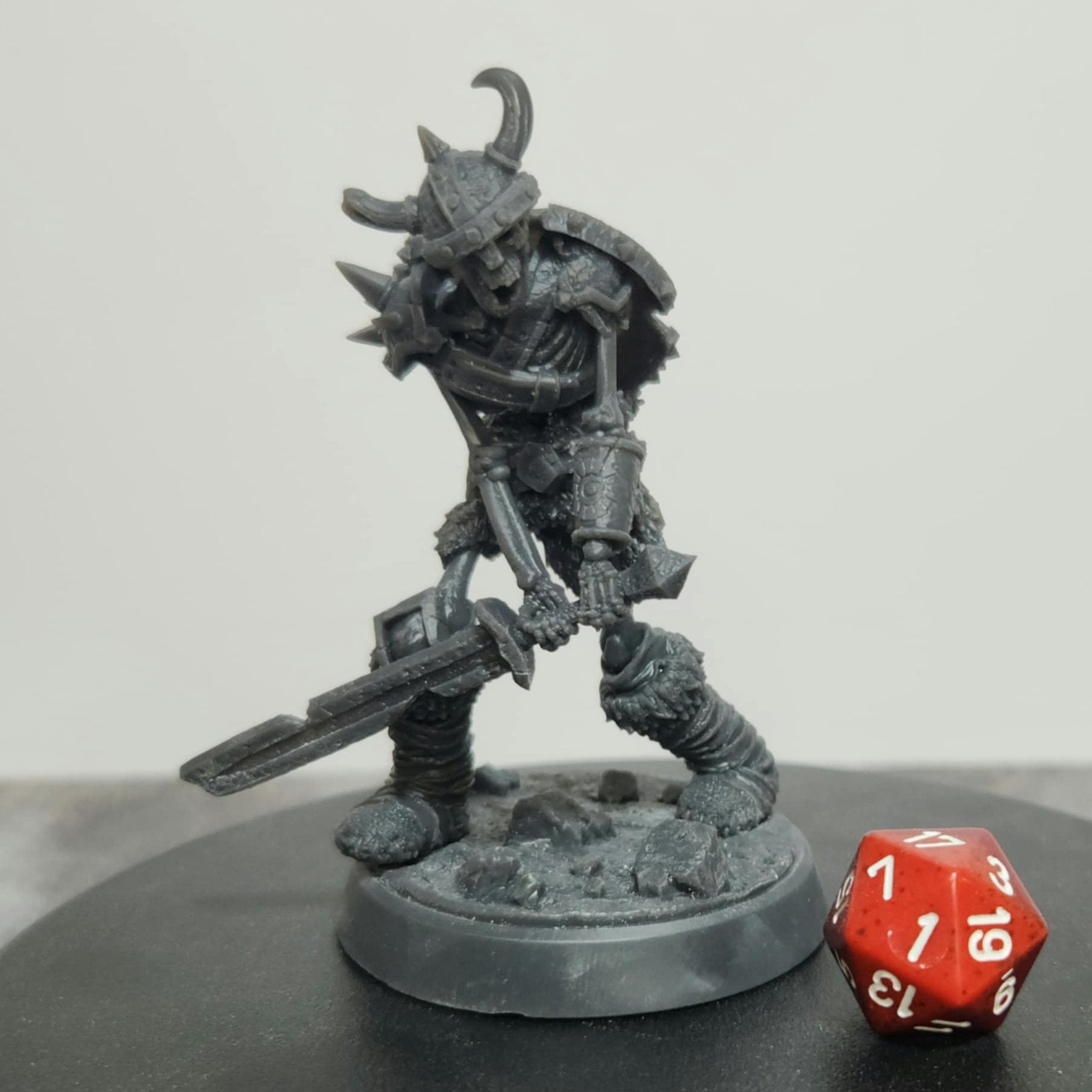 75mm printed example of the Skeletal Warrior