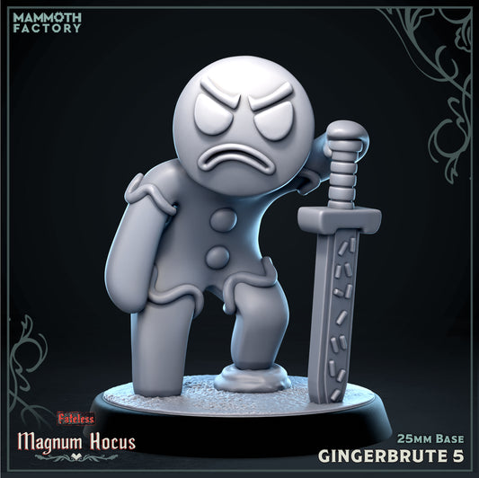 Gingerbrute veteran gingerbread warrior resin miniature variant 5 from Magnum Hocus