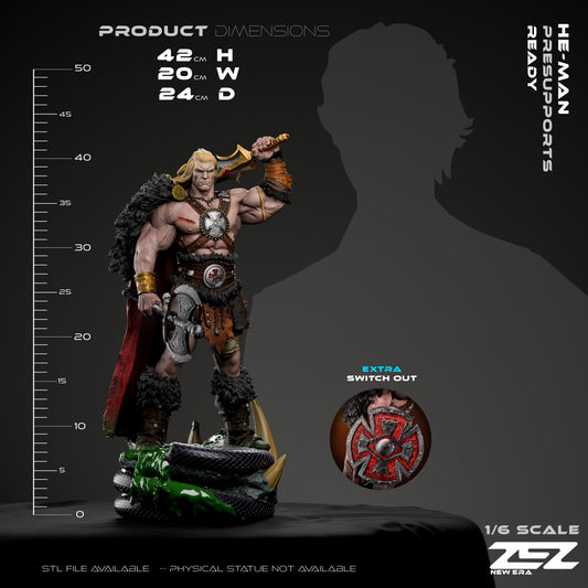 He Man Masters of the Universe 1-6 Scale Figure Dimensions and Scale Comparison