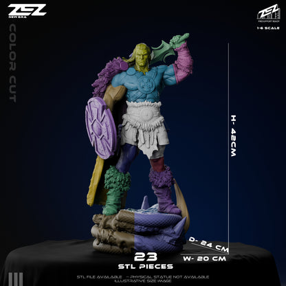 He Man Masters of the Universe 1-6 Scale Figure Parts Layout