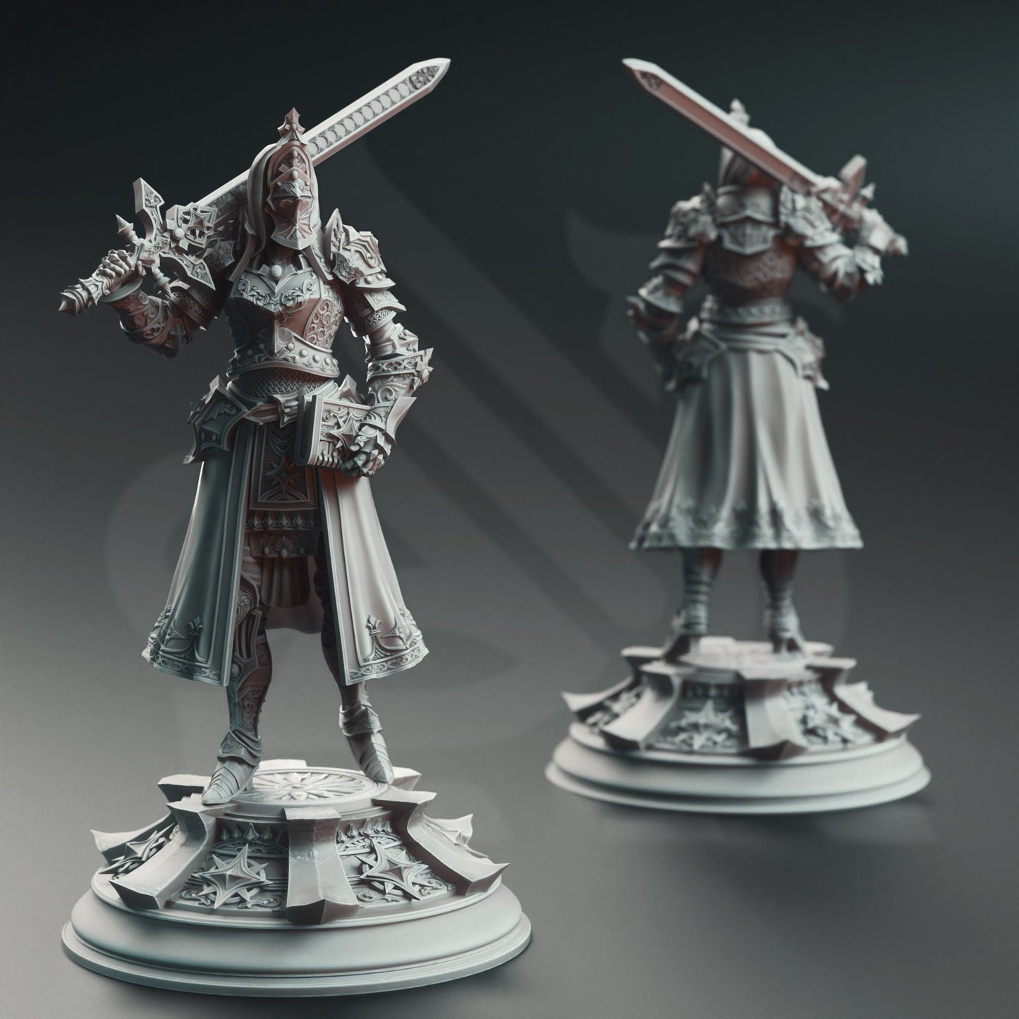 Inquisitor Knight - Johanna Saffron the Pious - Dungeon Master Minis