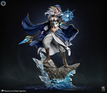Jaina Proudmoore Warcraft 1-7 scale garage kit painted front view