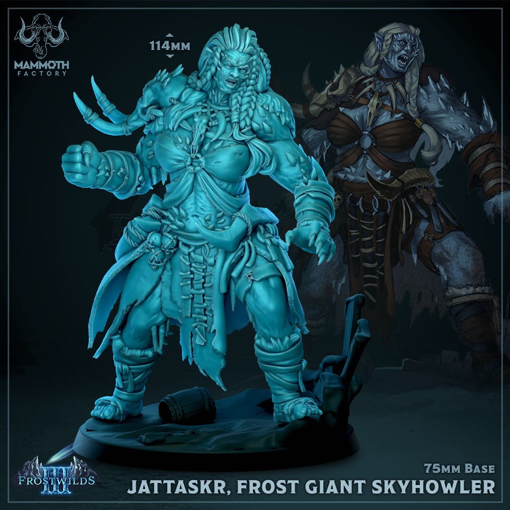 Jattaskr, Frost Giant Skyhowler - Dungeon Master Minis