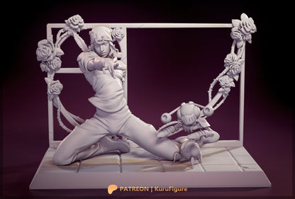 Johnny Joestar from JoJos Bizarre Adventure Steel Ball Run 1-7 scale garage kit unpainted front view