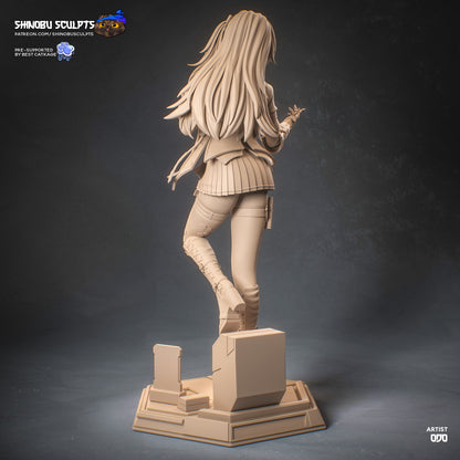 Leva Girls Frontline 2 Exilium rear view sci fi anime collectible figure