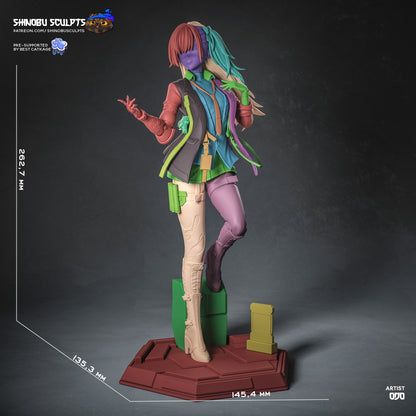 Leva Girls Frontline 2 Exilium 1:8 scale figure dimensions size reference garage kit