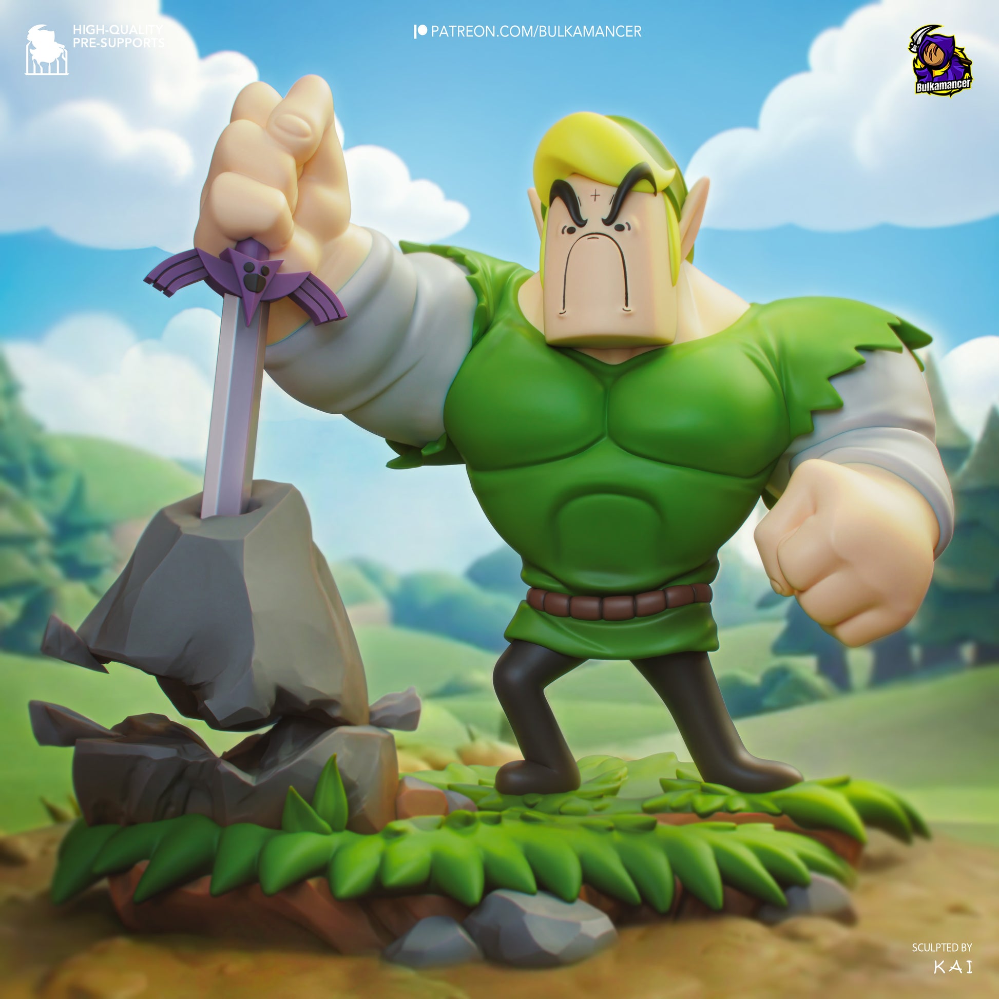 Lunk from Tears of the Kingdom parody 1-8 scale figure painted front view