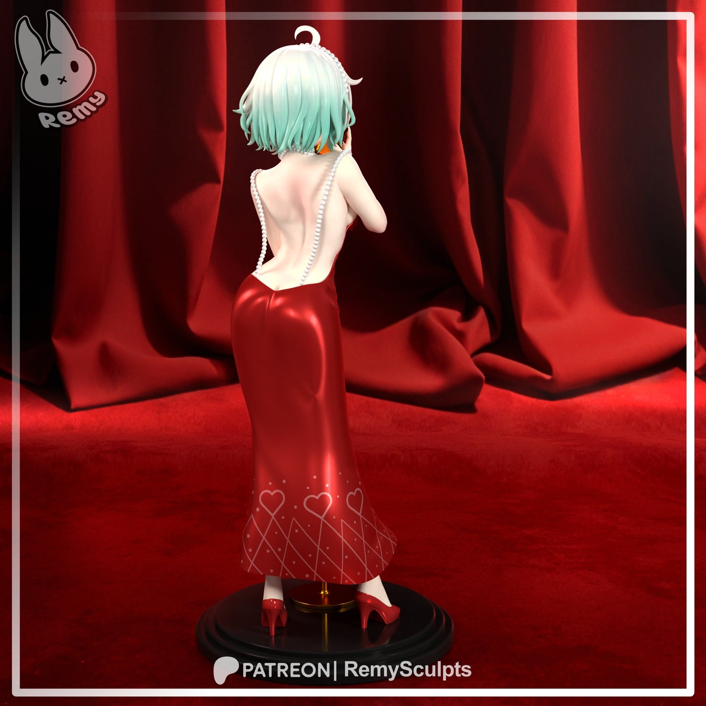 mint-fantome-vtuber-1-7-scale-figure-rear-view
