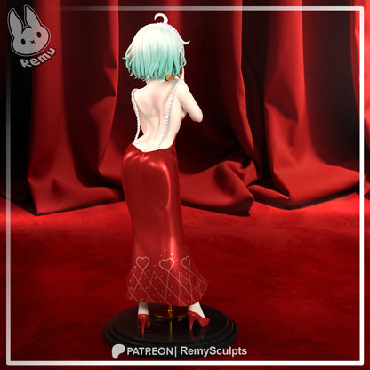 mint-fantome-vtuber-1-7-scale-figure-rear-view