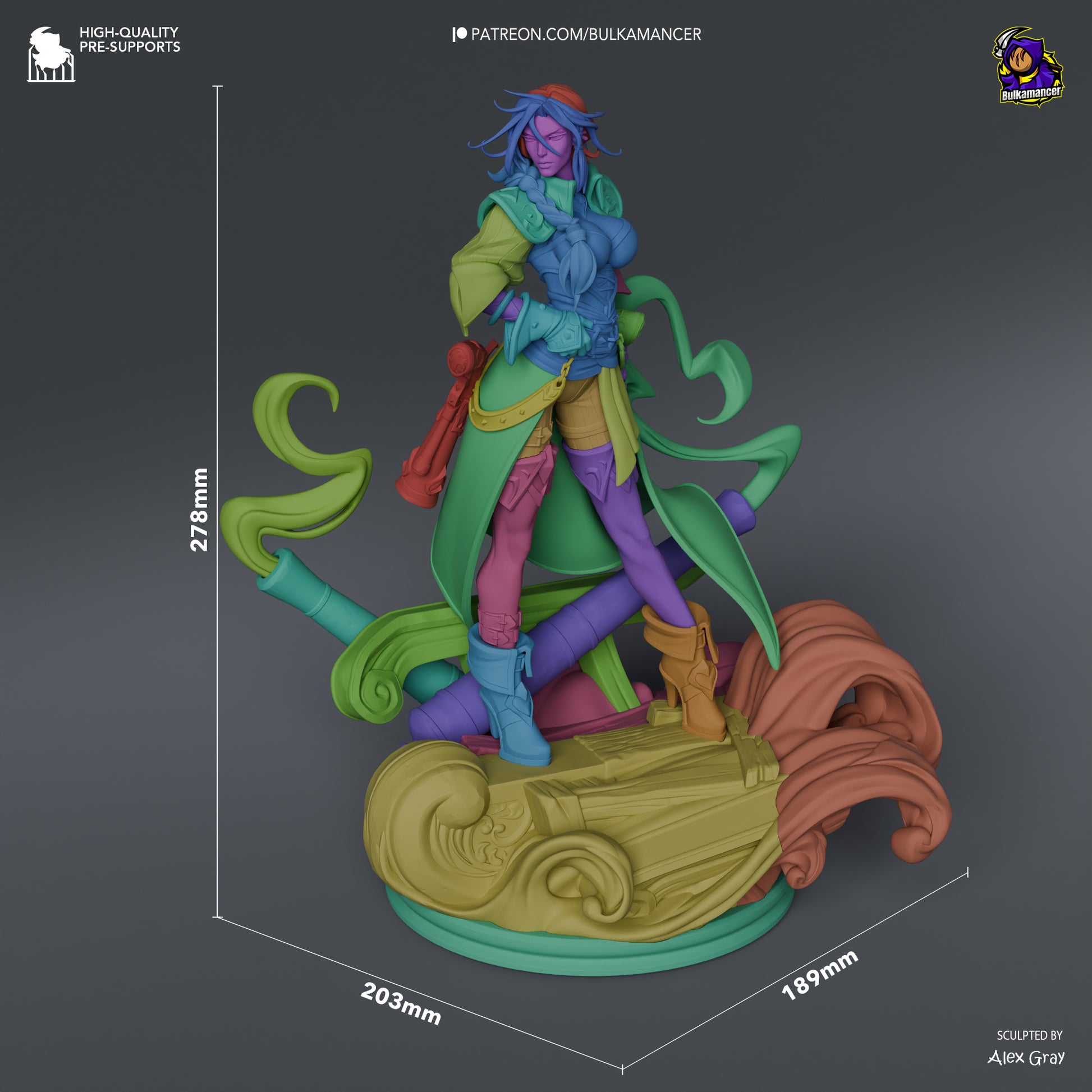 Miss Fortune - League of Legends - 1:8 Scale Figure – Dungeon Master Minis, image size:1946x1946