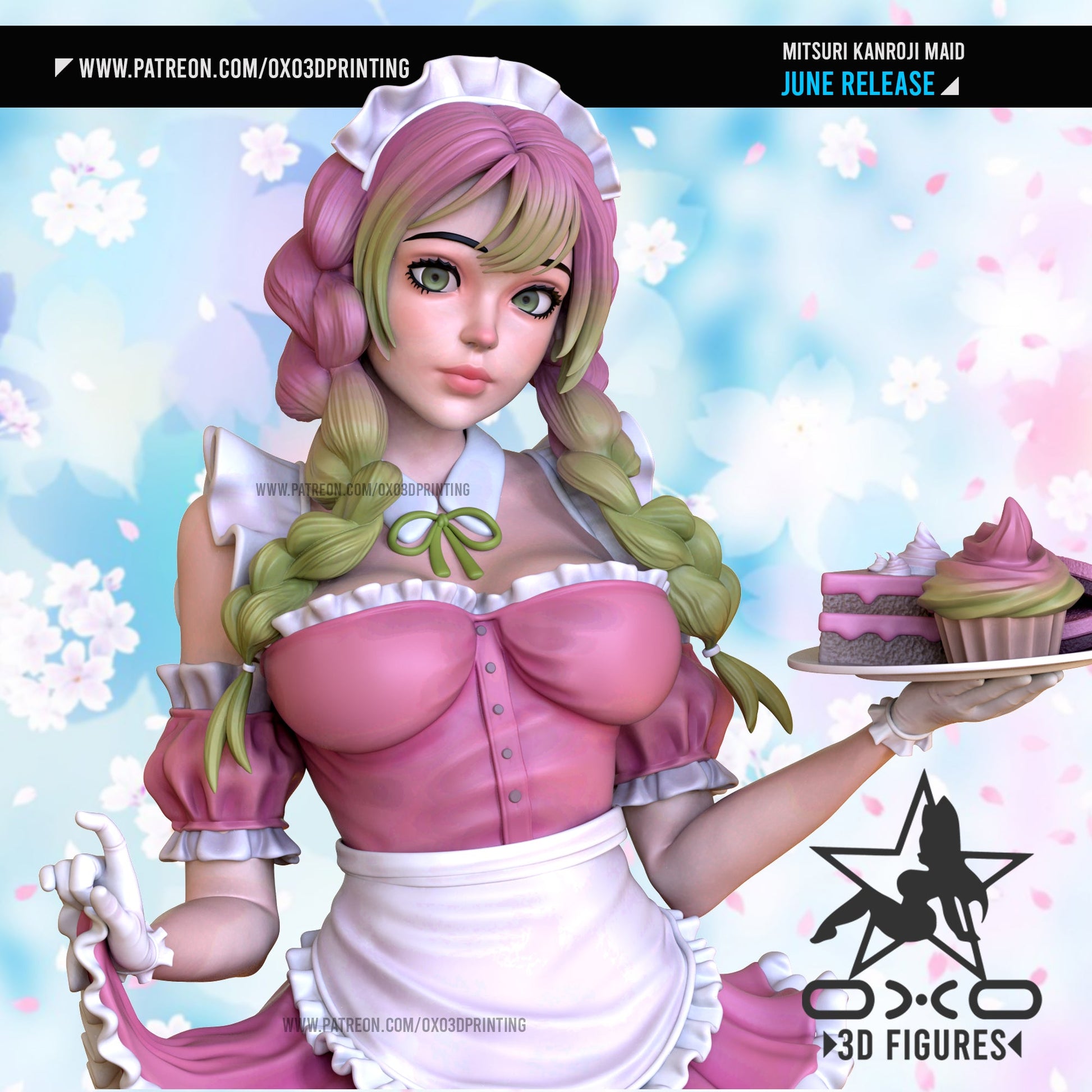 NSFW/SFW Mitsuri Maid OXO3D 18+ Only - Dungeon Master Minis