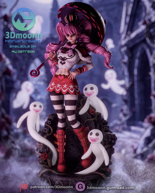 Perona One Piece 1:6 scale figure front view gothic outfit umbrella hollow ghosts grave base