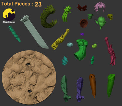 Salamander - Monster Girl Encyclopedia - 1:10 Scale Figure