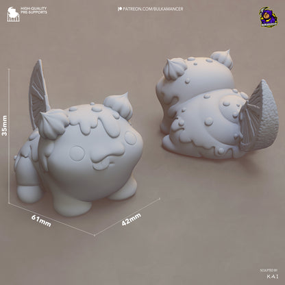 chibi bulkamancer mascot puff collectible statue dimensions height 35mm width 61mm depth 42mm