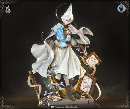 Qifrey Witch Hat Atelier 1:7 scale figure anime mage collectible statue with magical spellbook ornate fantasy display base