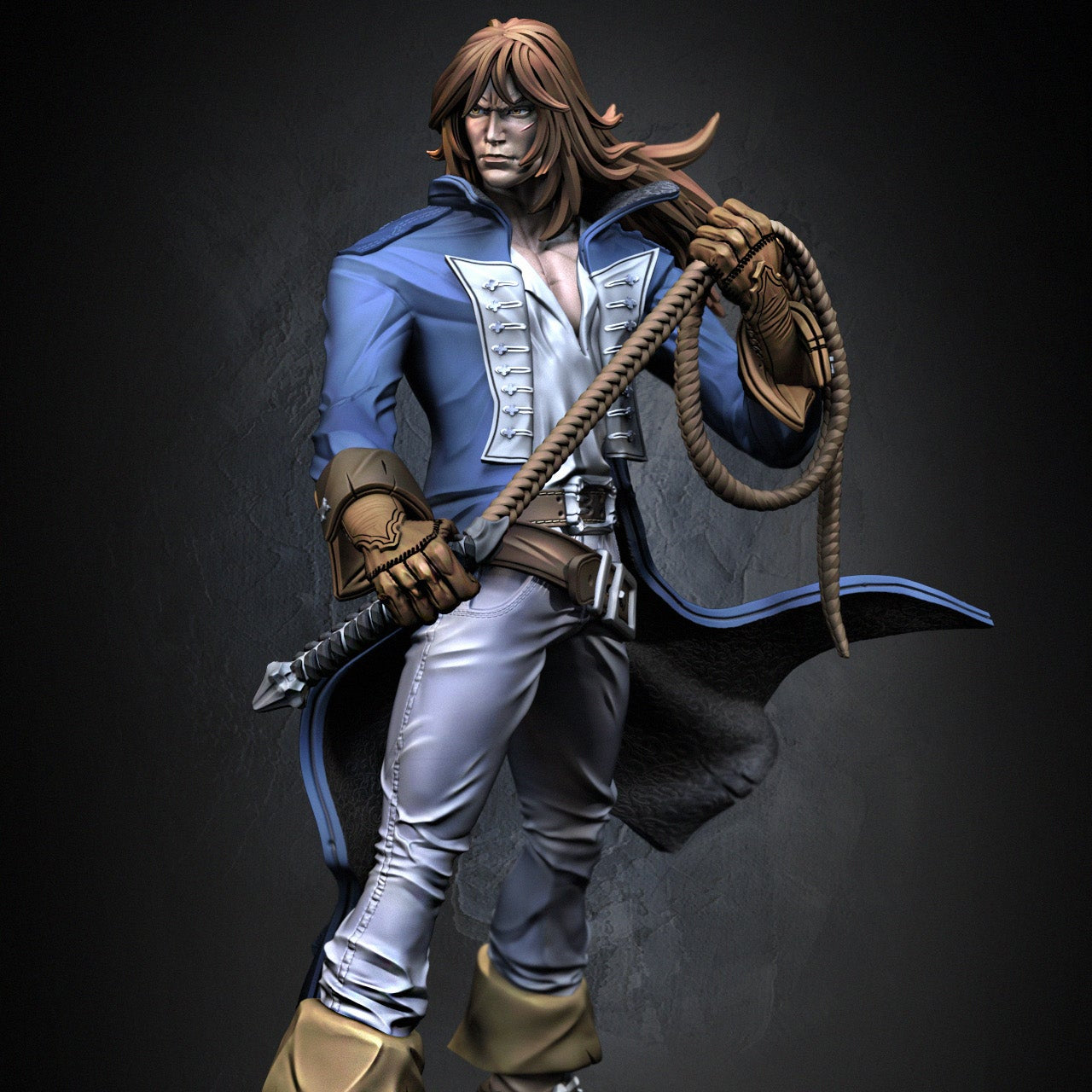 Richter Belmont – Enslaved Vampire Hunter Boss – Castlevania-Inspired Miniature