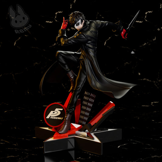 joker persona 5 1:7 scale figure full body front pose dagger dynamic star base anime collectible