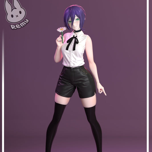 Reze Chainsaw Man 1:7 scale figure painted reference render flower pose blouse shorts stockings anime display statue