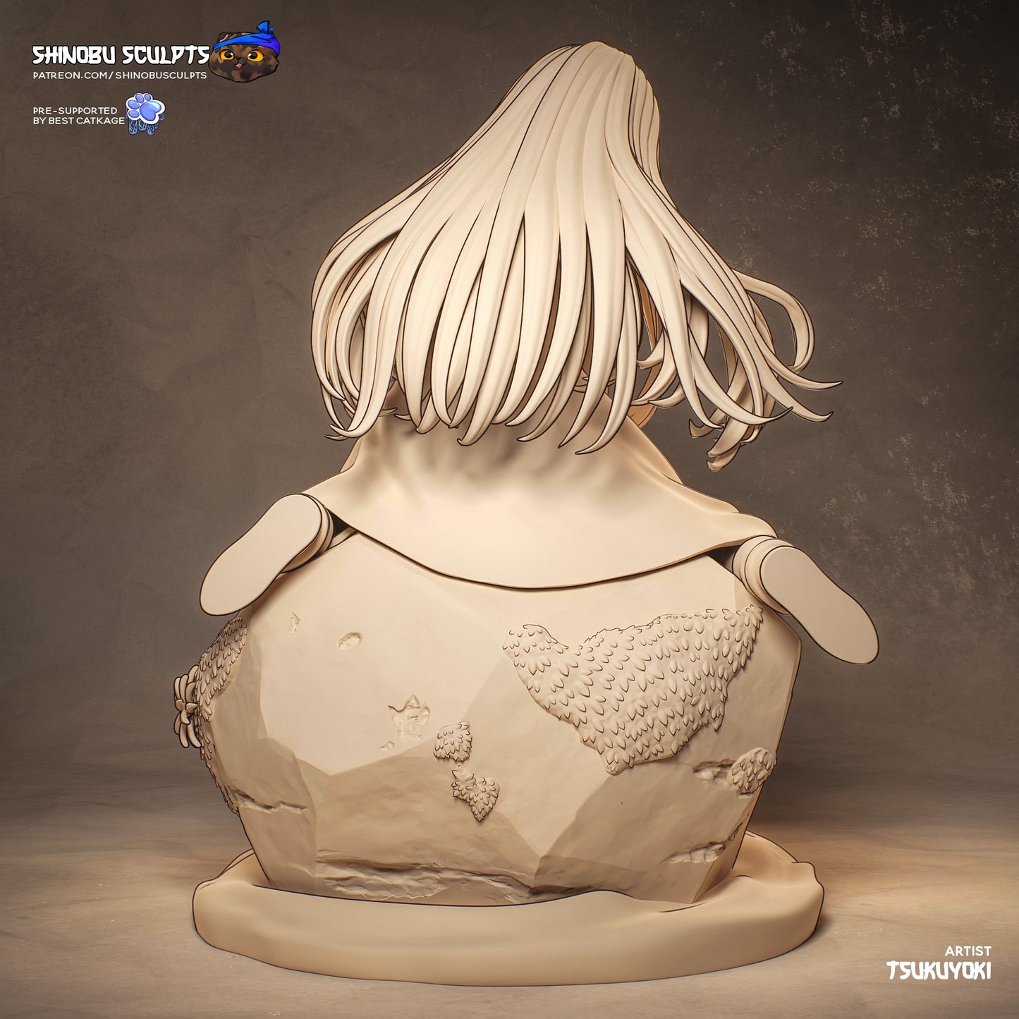 Richeh Witch Hat Atelier unpainted clay render fantasy anime garage kit figure
