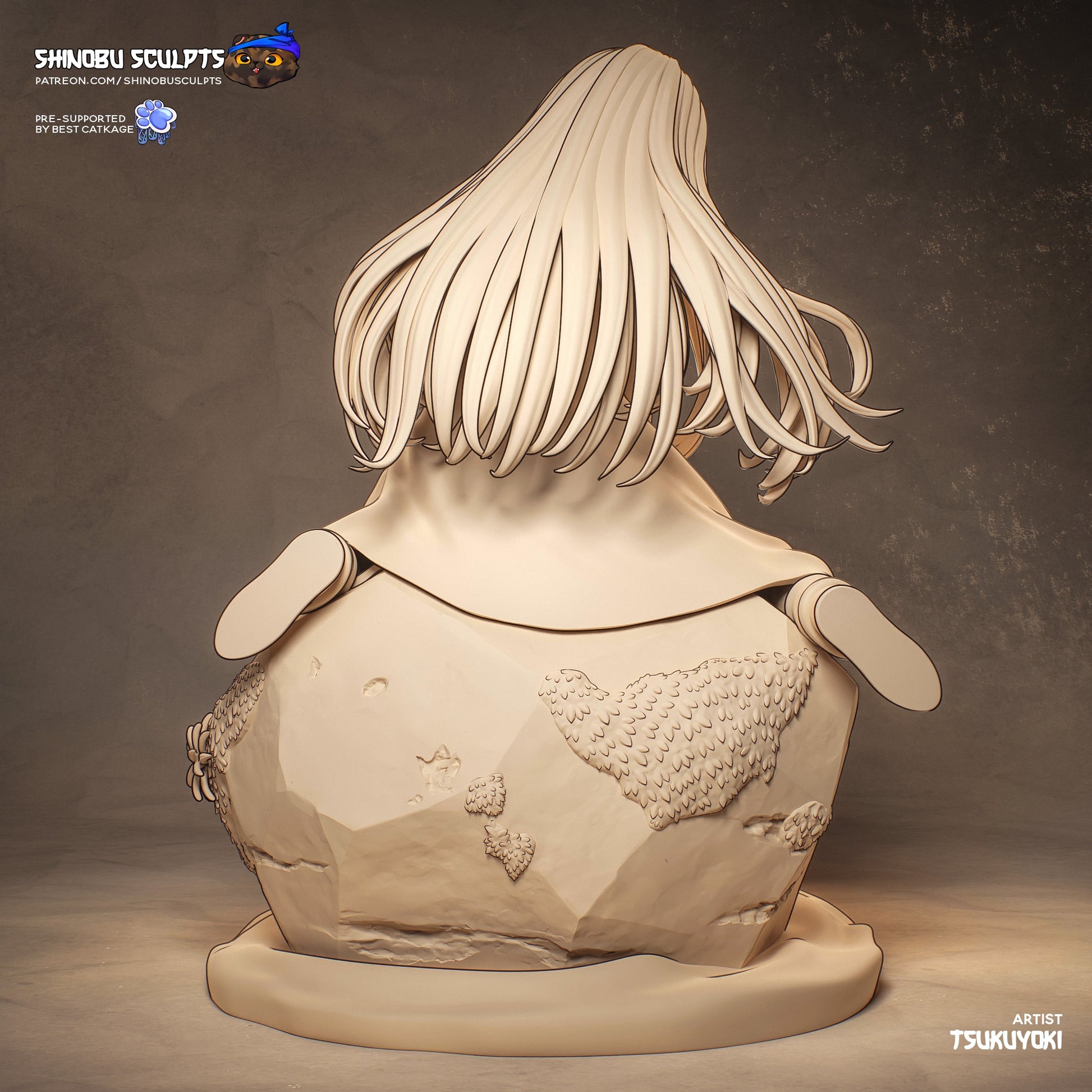 Richeh Witch Hat Atelier unpainted clay render fantasy anime garage kit figure