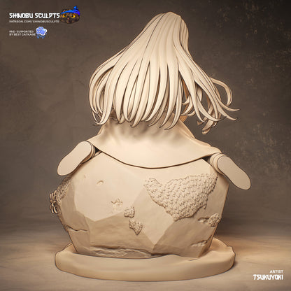 Richeh Witch Hat Atelier unpainted clay render fantasy anime garage kit figure