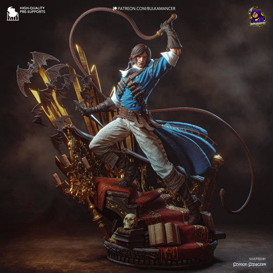 Richter Belmont Castlevania 1:8 scale resin collector statue fully painted dynamic pose whip gothic diorama display collectible