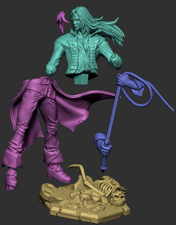 Richter Belmont – Enslaved Vampire Hunter Boss – Castlevania-Inspired Miniature